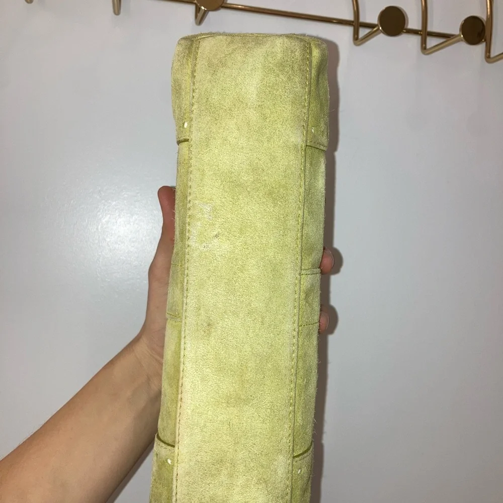 Coach Light Green Suede Shoulder Bag - Picture 8 of 8